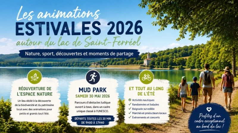 Les animations estivales autour du lac de Saint-Ferréol en 2026